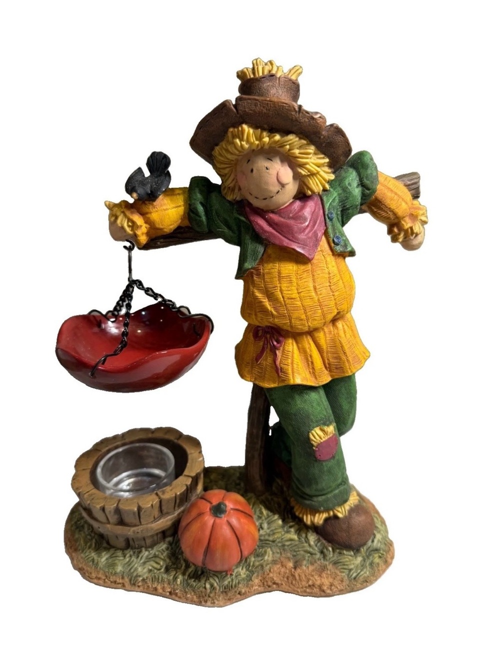 A.C. Moore Resin Scarecrow Hanging Diffuser Tealight Candle Holder Fall Decor